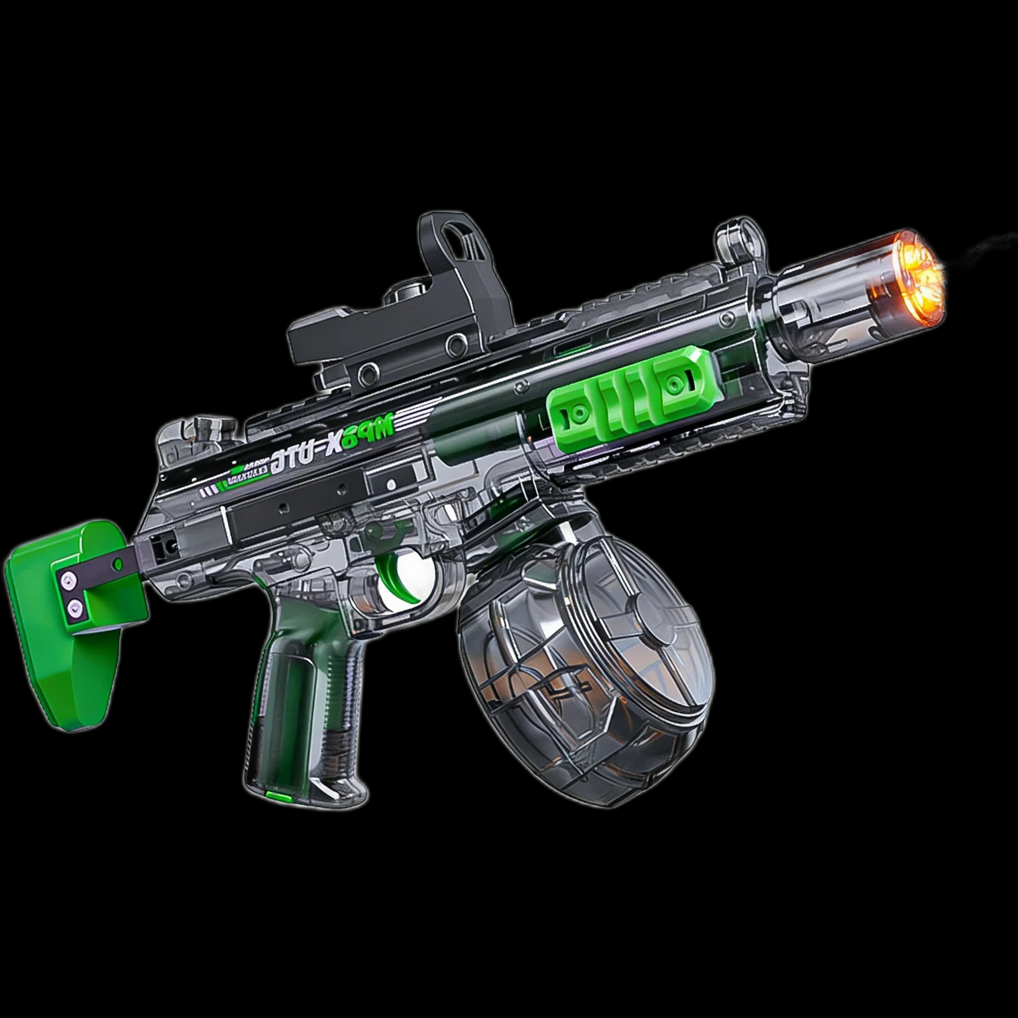 MP5K green - black background