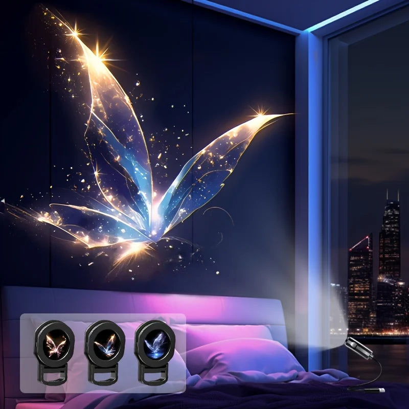 Ocean LED Projector Night Light Whale Butterfly Jellyfish