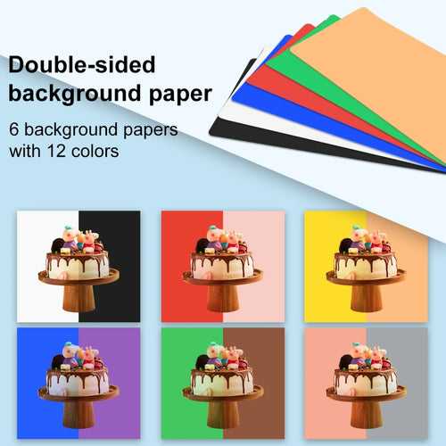 25cm 40cm Portable 3200K-6500K Ring LED USB Photo Lighting Desktop Shooting Tent Studio Box With 12 Color Backdrops Lightbox
