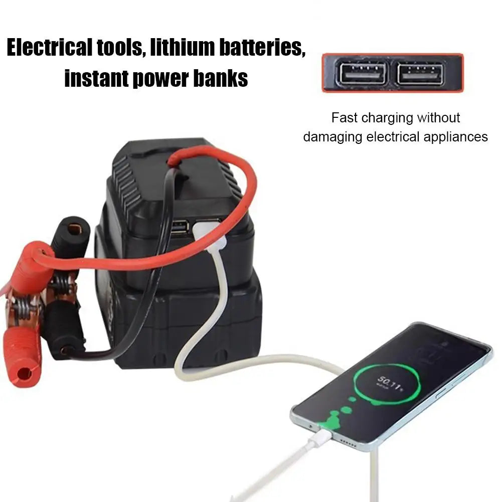 Car Jump Starter Kit with Booster Cable Adapter