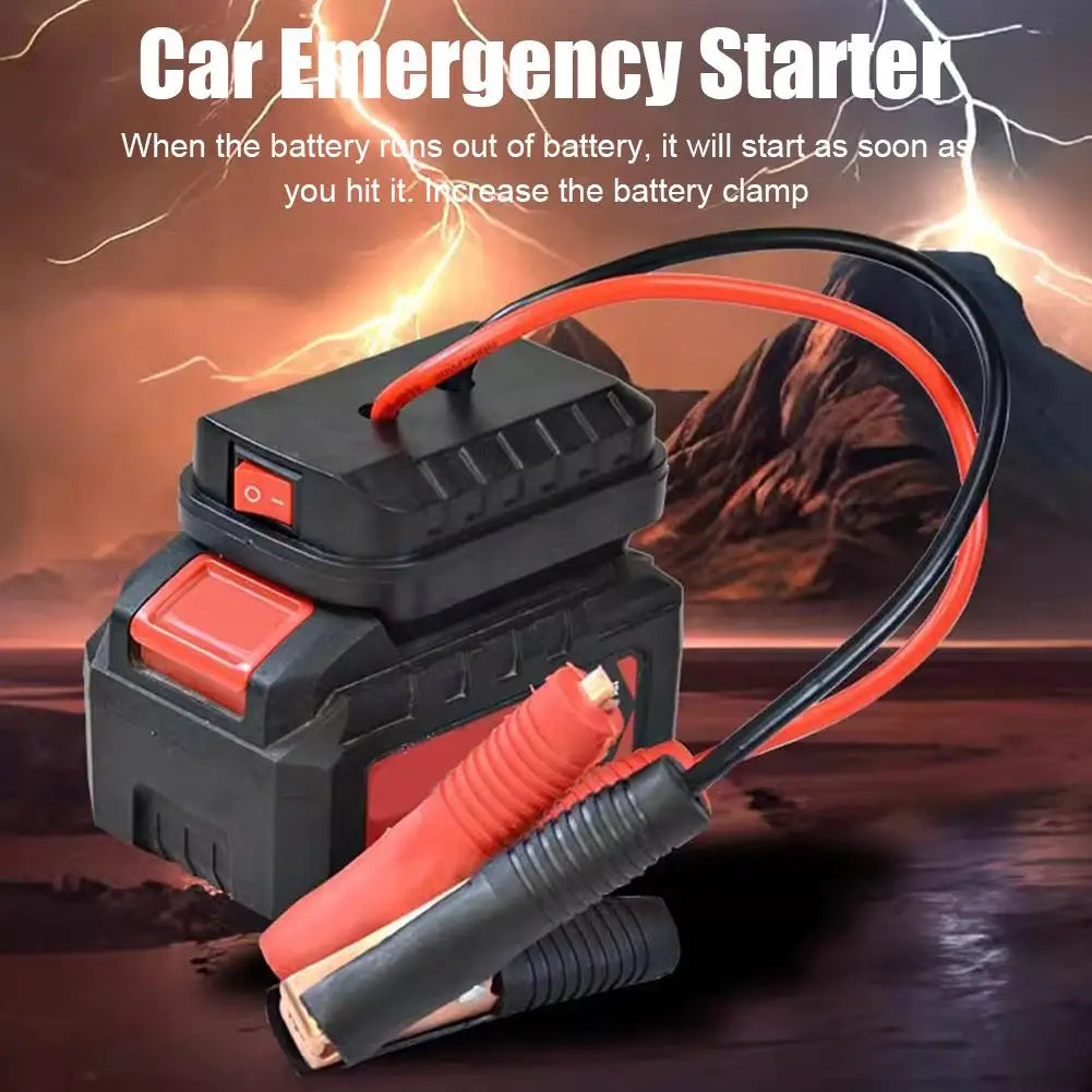 Car Jump Starter Kit with Booster Cable Adapter