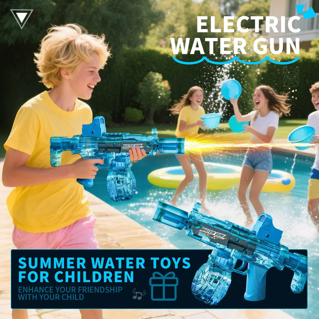 Electric Auto Water Gun with LED Lights for Summer Outdoor