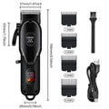 Professional Hair Clipper Kit with LCD Display Cordless
